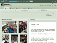 Tablet Screenshot of kataang102.deviantart.com