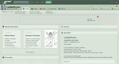 Desktop Screenshot of cutebutpsycho.deviantart.com