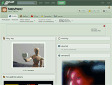 Tablet Screenshot of happyfrappy.deviantart.com