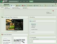 Tablet Screenshot of demynix.deviantart.com