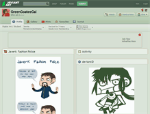 Tablet Screenshot of greengoateegal.deviantart.com