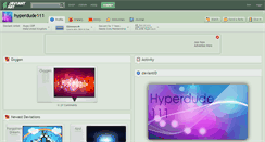 Desktop Screenshot of hyperdude111.deviantart.com