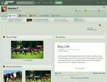 Tablet Screenshot of deirdre-t.deviantart.com