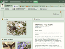 Tablet Screenshot of jorapache.deviantart.com
