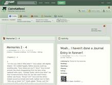 Tablet Screenshot of clairekatreed.deviantart.com