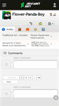 Mobile Screenshot of flower-panda-boy.deviantart.com