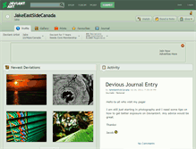 Tablet Screenshot of jakeeastsidecanada.deviantart.com