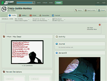 Tablet Screenshot of crazy-junkie-monkey.deviantart.com