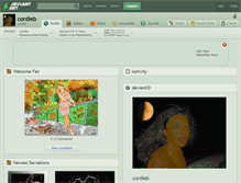 Tablet Screenshot of cordieb.deviantart.com