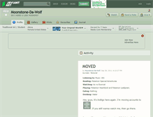 Tablet Screenshot of moonstone-da-wolf.deviantart.com