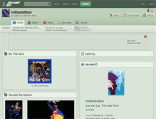 Tablet Screenshot of mittenkitten.deviantart.com