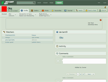 Tablet Screenshot of okz.deviantart.com