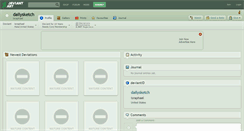 Desktop Screenshot of dailysketch.deviantart.com