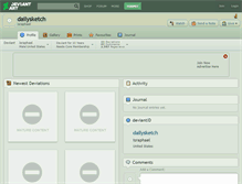Tablet Screenshot of dailysketch.deviantart.com