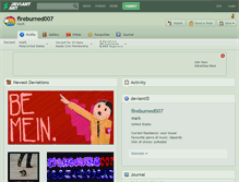 Tablet Screenshot of fireburned007.deviantart.com