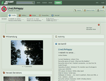Tablet Screenshot of livelifehappy.deviantart.com