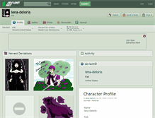 Tablet Screenshot of iena-deloria.deviantart.com