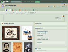 Tablet Screenshot of mansfieldartguy.deviantart.com