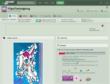 Tablet Screenshot of filipathehedgehog.deviantart.com