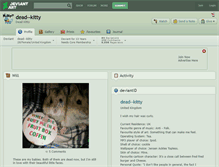 Tablet Screenshot of dead--kitty.deviantart.com