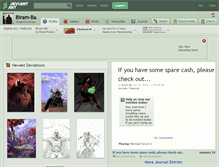 Tablet Screenshot of biram-ba.deviantart.com