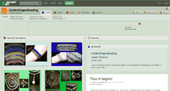 Desktop Screenshot of goldendragonbeading.deviantart.com