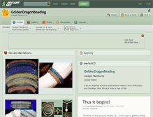 Tablet Screenshot of goldendragonbeading.deviantart.com