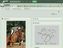 Tablet Screenshot of majistar.deviantart.com