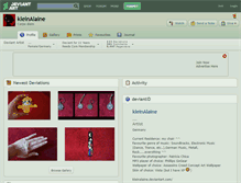 Tablet Screenshot of kleinalaine.deviantart.com