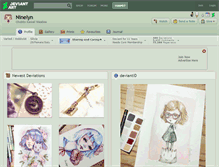 Tablet Screenshot of ninelyn.deviantart.com