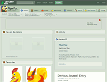 Tablet Screenshot of fiyerfox.deviantart.com