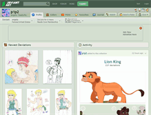 Tablet Screenshot of p1p2.deviantart.com