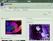 Tablet Screenshot of dragonflytears.deviantart.com