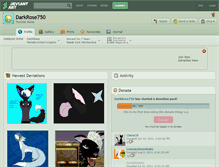 Tablet Screenshot of darkrose750.deviantart.com