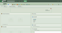 Desktop Screenshot of kaduki.deviantart.com