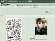Tablet Screenshot of canela803.deviantart.com