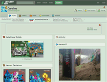 Tablet Screenshot of care1ne.deviantart.com
