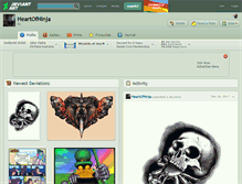 Tablet Screenshot of heartofninja.deviantart.com