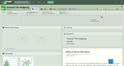 Desktop Screenshot of emerald-the-hedgehog.deviantart.com