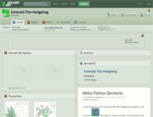 Tablet Screenshot of emerald-the-hedgehog.deviantart.com