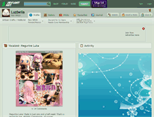 Tablet Screenshot of luzbella.deviantart.com