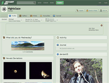 Tablet Screenshot of nightsgaze.deviantart.com