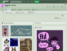 Tablet Screenshot of magical---trevor.deviantart.com