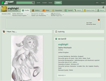 Tablet Screenshot of englishgirl.deviantart.com