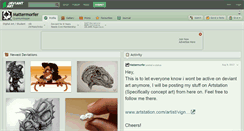 Desktop Screenshot of mattermorfer.deviantart.com