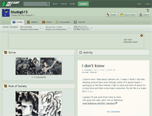 Tablet Screenshot of bludog613.deviantart.com