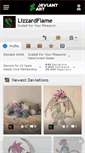 Mobile Screenshot of lizzardflame.deviantart.com
