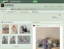 Tablet Screenshot of lizzardflame.deviantart.com