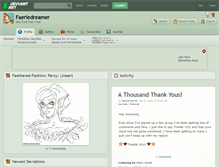 Tablet Screenshot of faeriedreamer.deviantart.com