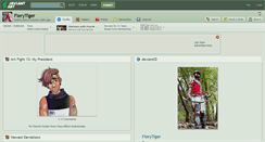 Desktop Screenshot of fierytiger.deviantart.com